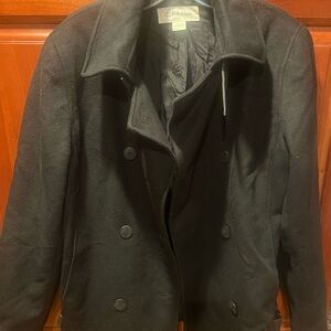 Calvin Klein Women's Elegant Black Peacoat Size 10